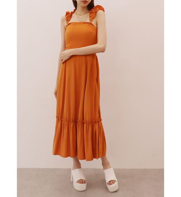 EVRIS「フリルショルダー3WAYロングワンピ－ス」|ワンピース|