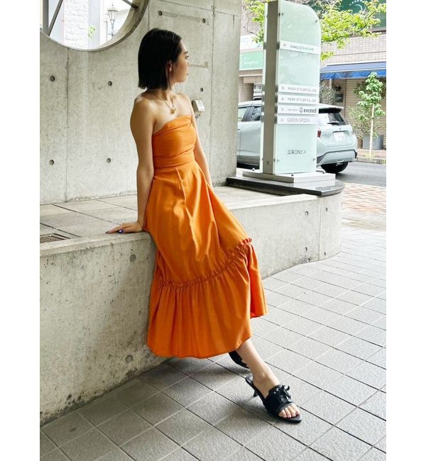 EVRIS「フリルショルダー3WAYロングワンピ－ス」|ワンピース|