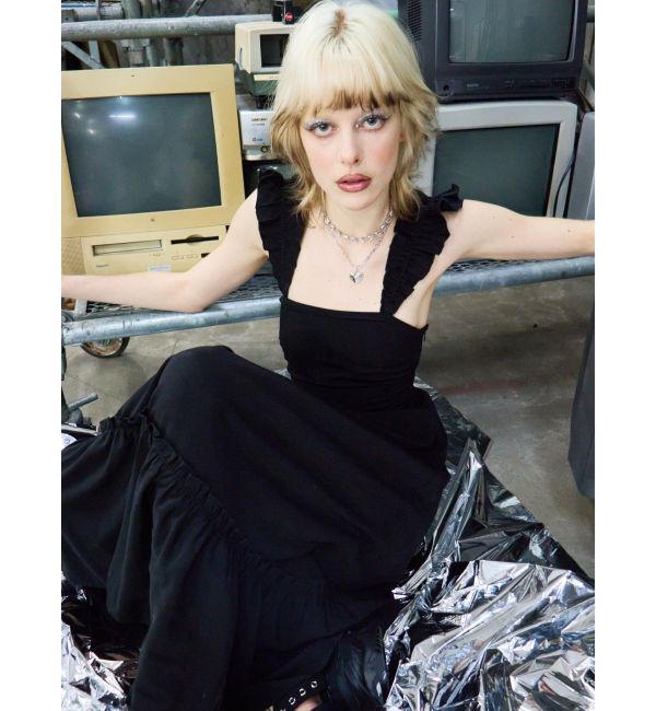 EVRIS「フリルショルダー3WAYロングワンピ－ス」|ワンピース|