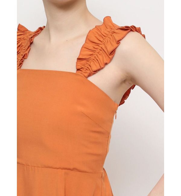 EVRIS「フリルショルダー3WAYロングワンピ－ス」|ワンピース|