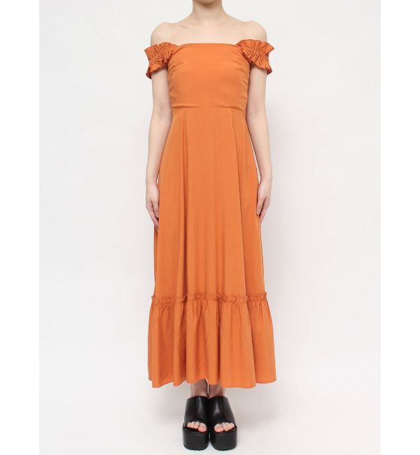 EVRIS「フリルショルダー3WAYロングワンピ－ス」|ワンピース|