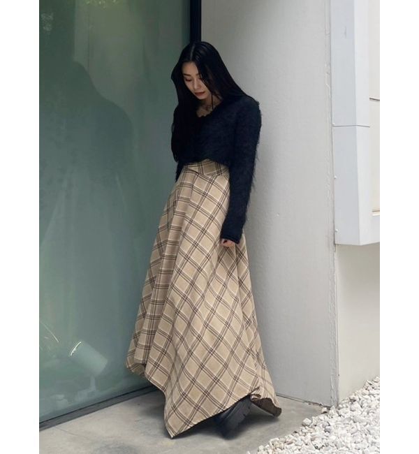 EVRIS「シャギークロップドニットトップス」|ニット・セーター|