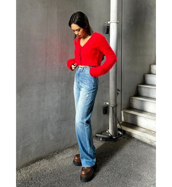 EVRIS「シャギークロップドニットトップス」|ニット・セーター|