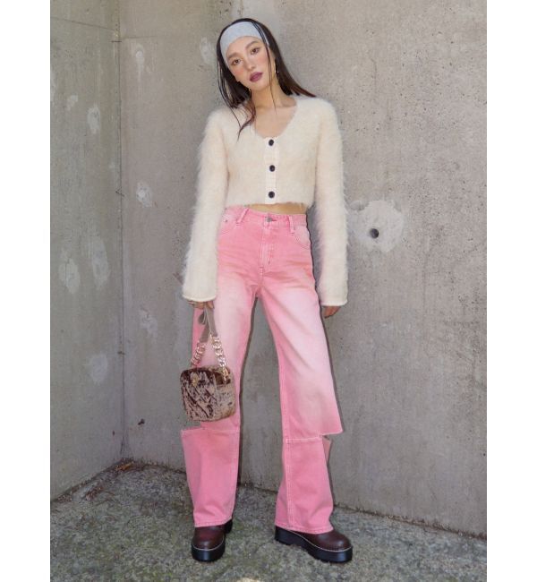 EVRIS「シャギークロップドニットトップス」|ニット・セーター|