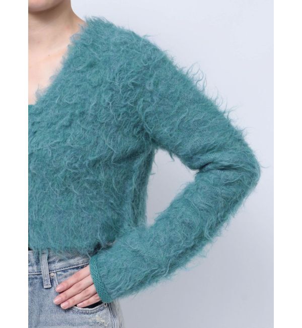 EVRIS「シャギークロップドニットトップス」|ニット・セーター|