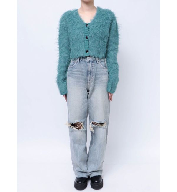 EVRIS「シャギークロップドニットトップス」|ニット・セーター|