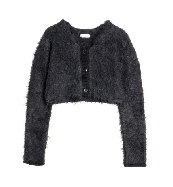 EVRIS「シャギークロップドニットトップス」|ニット・セーター|