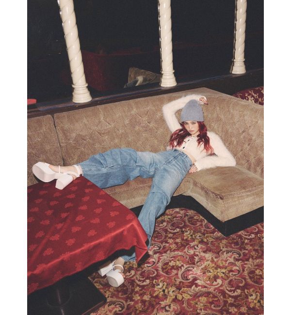 EVRIS「シャギークロップドニットトップス」|ニット・セーター|