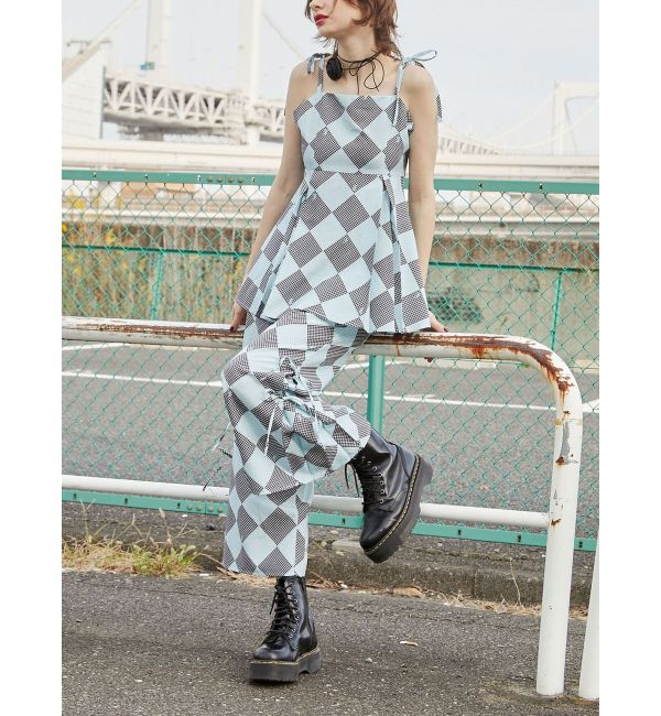 jouetie「ギンガムパターンキャミチュニック【セットアップ対応】」|キャミソール|