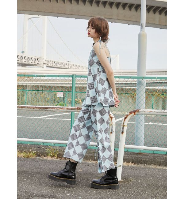 jouetie「ギンガムパターンキャミチュニック【セットアップ対応】」|キャミソール|