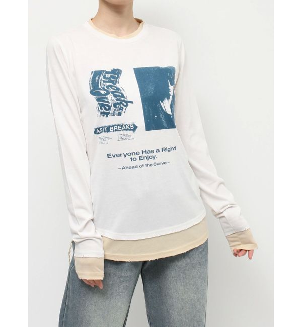 jouetie「グランジカラーレイヤードロンT」|Tシャツ・カットソー|