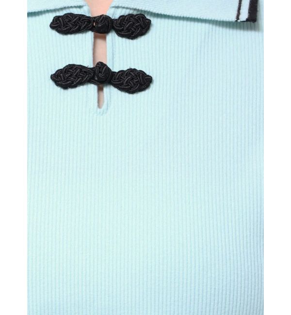 jouetie「パフスリーブチャイナポロトップス」|ポロシャツ|