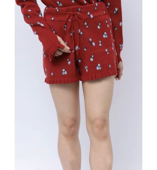 jouetie「【jouetie&times;HTH】フリルフラワーニットパンツ【コラボ】」|その他|