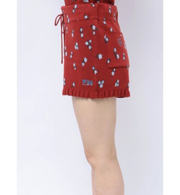 jouetie「【jouetie&times;HTH】フリルフラワーニットパンツ【コラボ】」|その他|