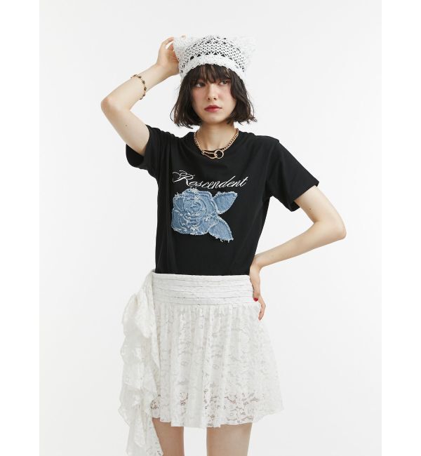 jouetie「ローズドッキングTシャツ」|Tシャツ・カットソー|