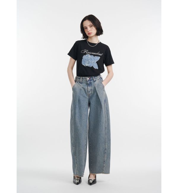 jouetie「ローズドッキングTシャツ」|Tシャツ・カットソー|