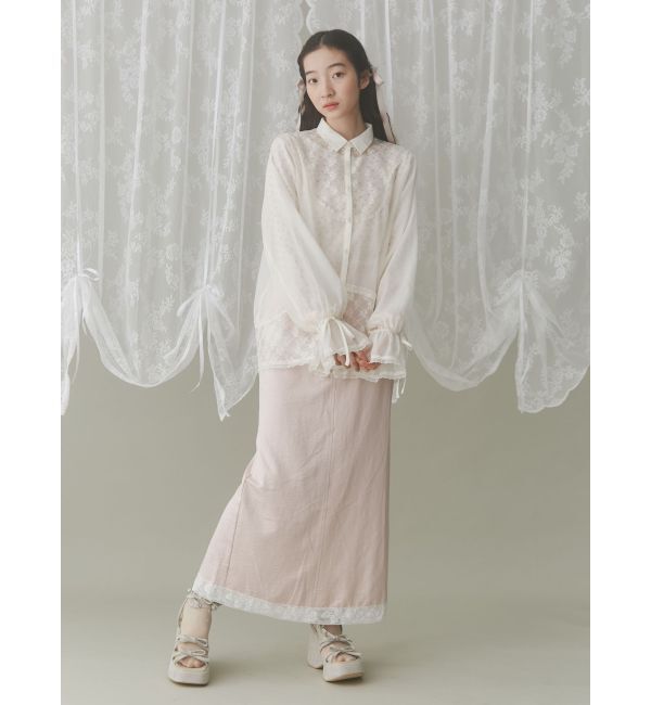 merry jenny「girlhoodレースコンビスカート」|スカート|