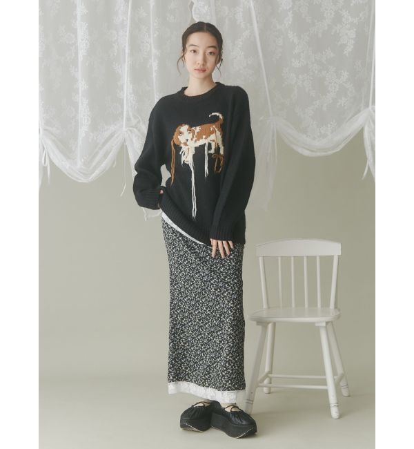 merry jenny「girlhoodレースコンビスカート」|スカート|