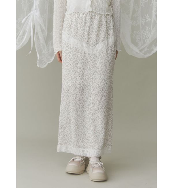 merry jenny「girlhoodレースコンビスカート」|スカート|