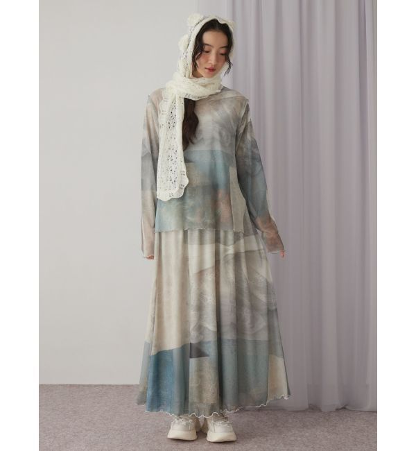 merry jenny「お花咲いたバラクラバマフラー」|マフラー|