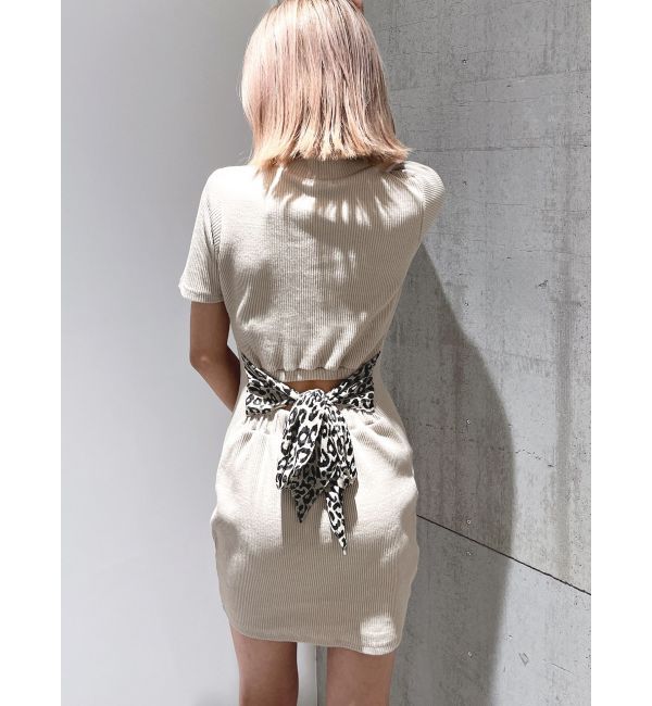 GYDA「バックリボンテレコミニワンピース」|ワンピース|