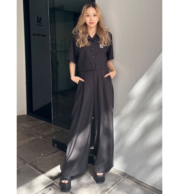 GYDA「ハイウエストタックワイドスラックスパンツ」|その他|