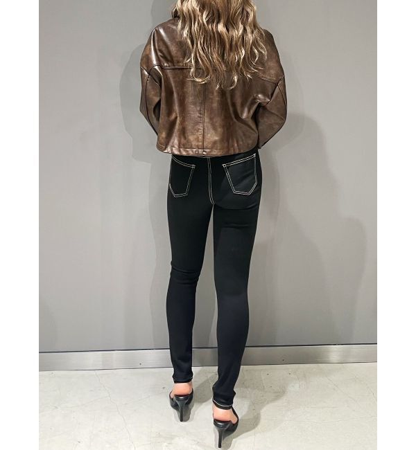 GYDA「【TINY】GYDAプレートショートフェイクレザージャケット」|その他|