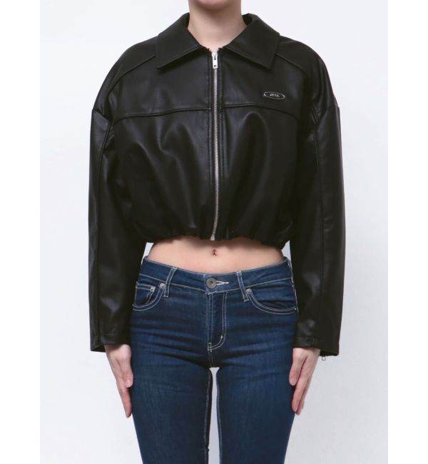 GYDA「【TINY】GYDAプレートショートフェイクレザージャケット」|その他|