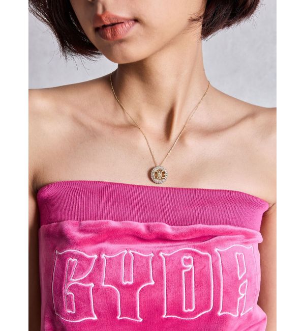 GYDA「JEYSUSサークルラインストーンSymmetryGYDAネックレス」|ネックレス|ゴールド