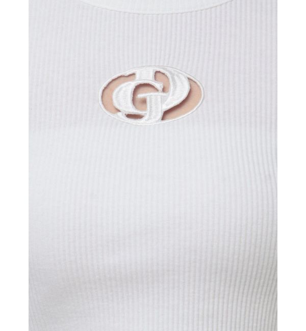 GYDA「GDカットアウトハーフスリーブテレコトップス」|Tシャツ・カットソー|