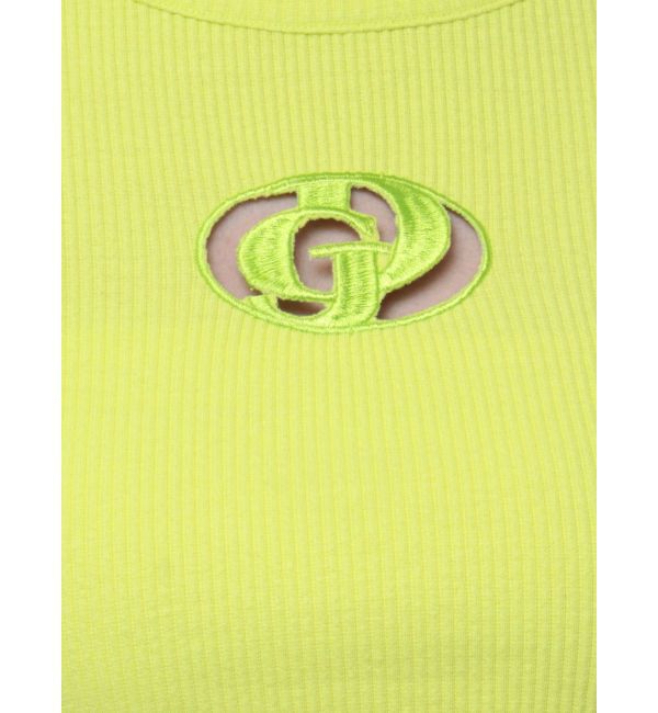 GYDA「GDカットアウトハーフスリーブテレコトップス」|Tシャツ・カットソー|