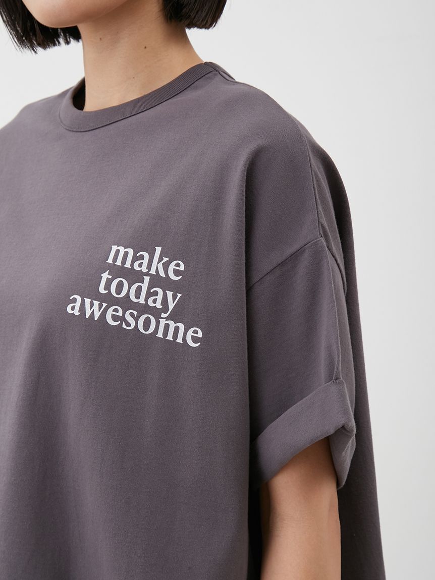 Mila Owen「短丈ワイドグラフィックTシャツ」|Tシャツ・カットソー|