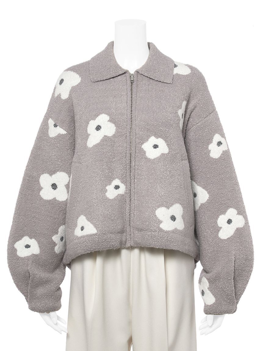 emmi atelier「ブルゾンライクカーディガン」|カーディガン|