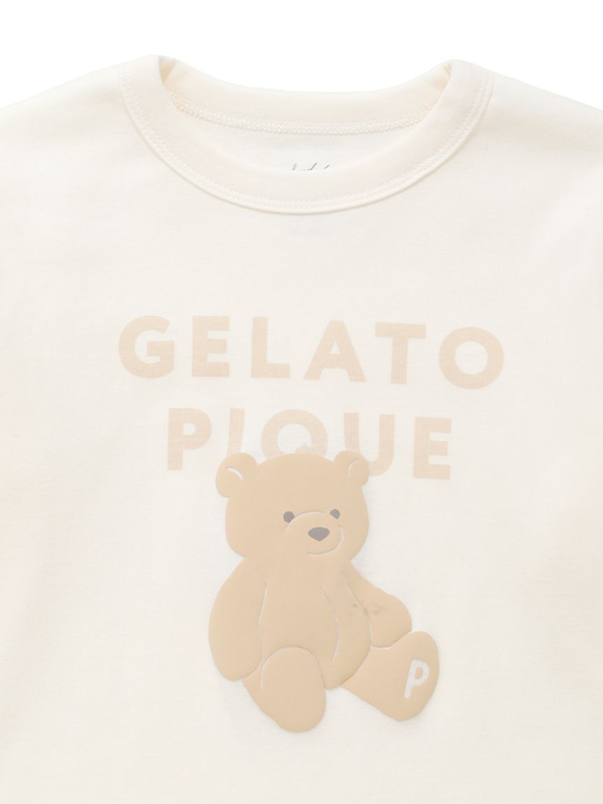 gelato pique kids&baby「【KIDS】ぬいぐるみワンポイントロンT」|ルームウェア|