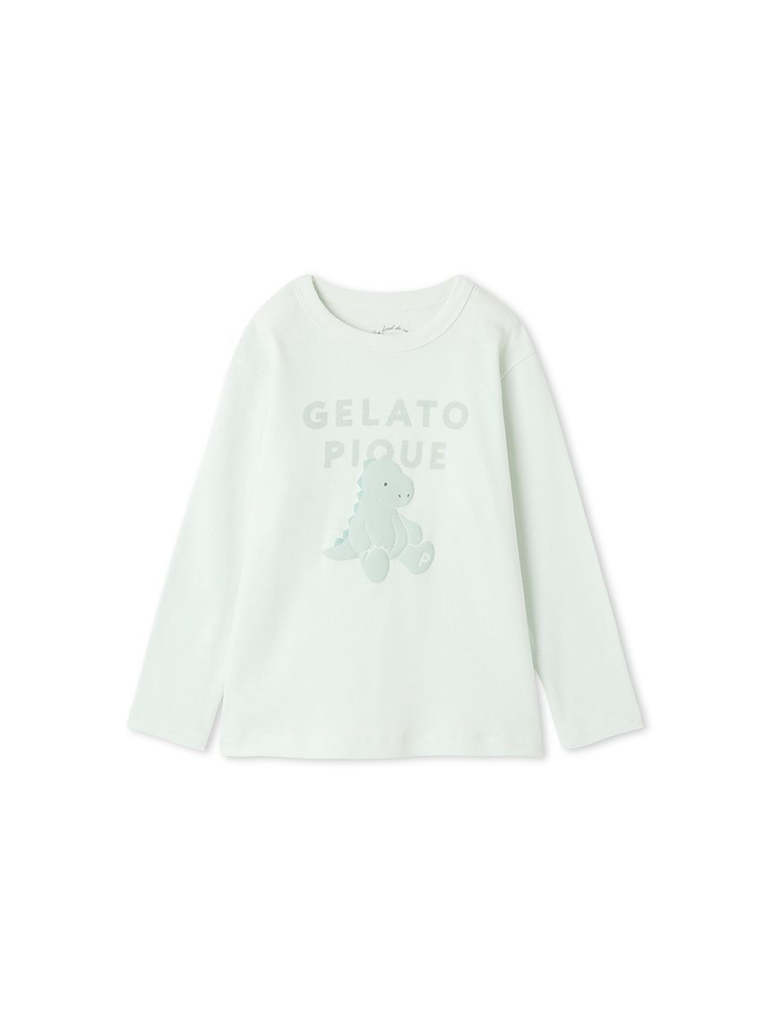 gelato pique kids&baby「【KIDS】ぬいぐるみワンポイントロンT」|ルームウェア|