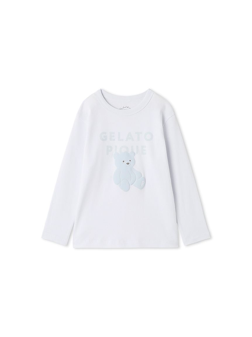 gelato pique kids&baby「【KIDS】ぬいぐるみワンポイントロンT」|ルームウェア|