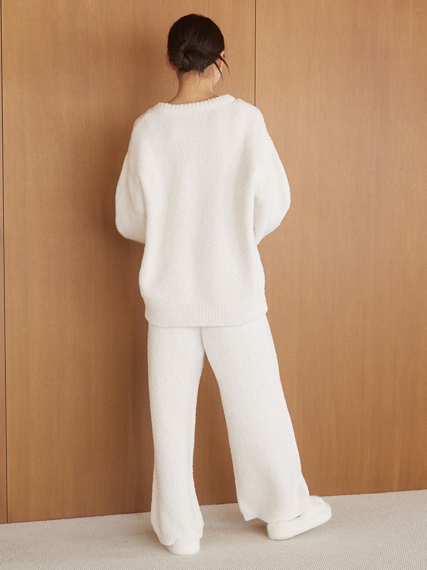 gelato pique「メランジロゴ刺繍ロングパンツ」|ルームウェア|