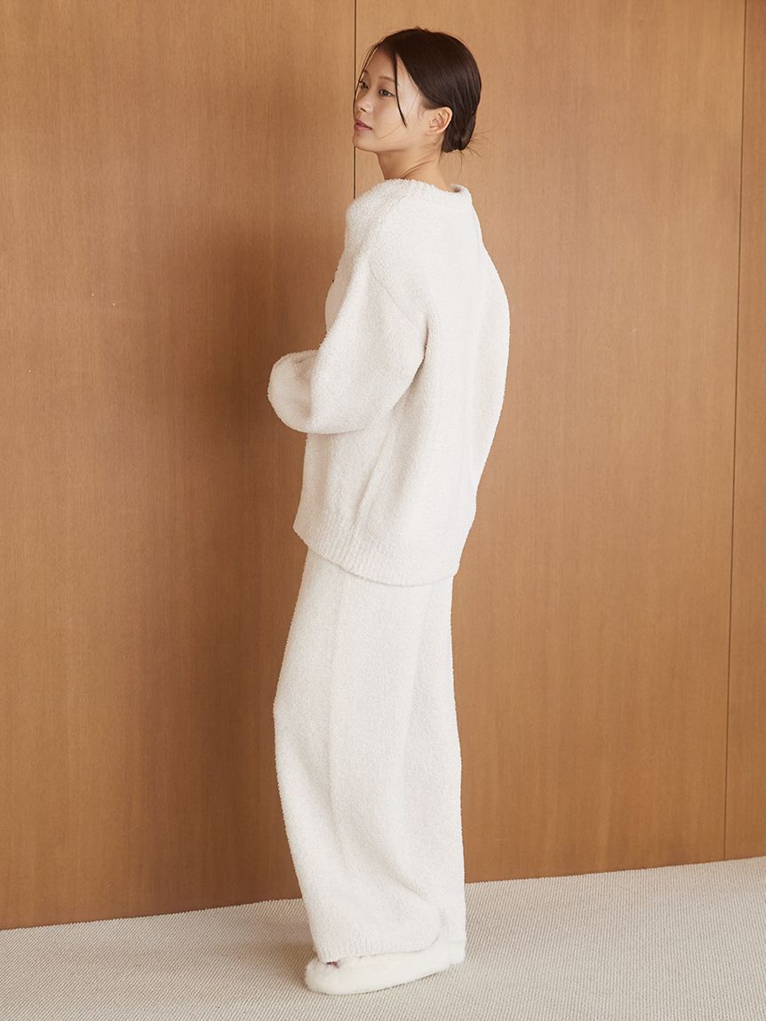 gelato pique「メランジロゴ刺繍ロングパンツ」|ルームウェア|