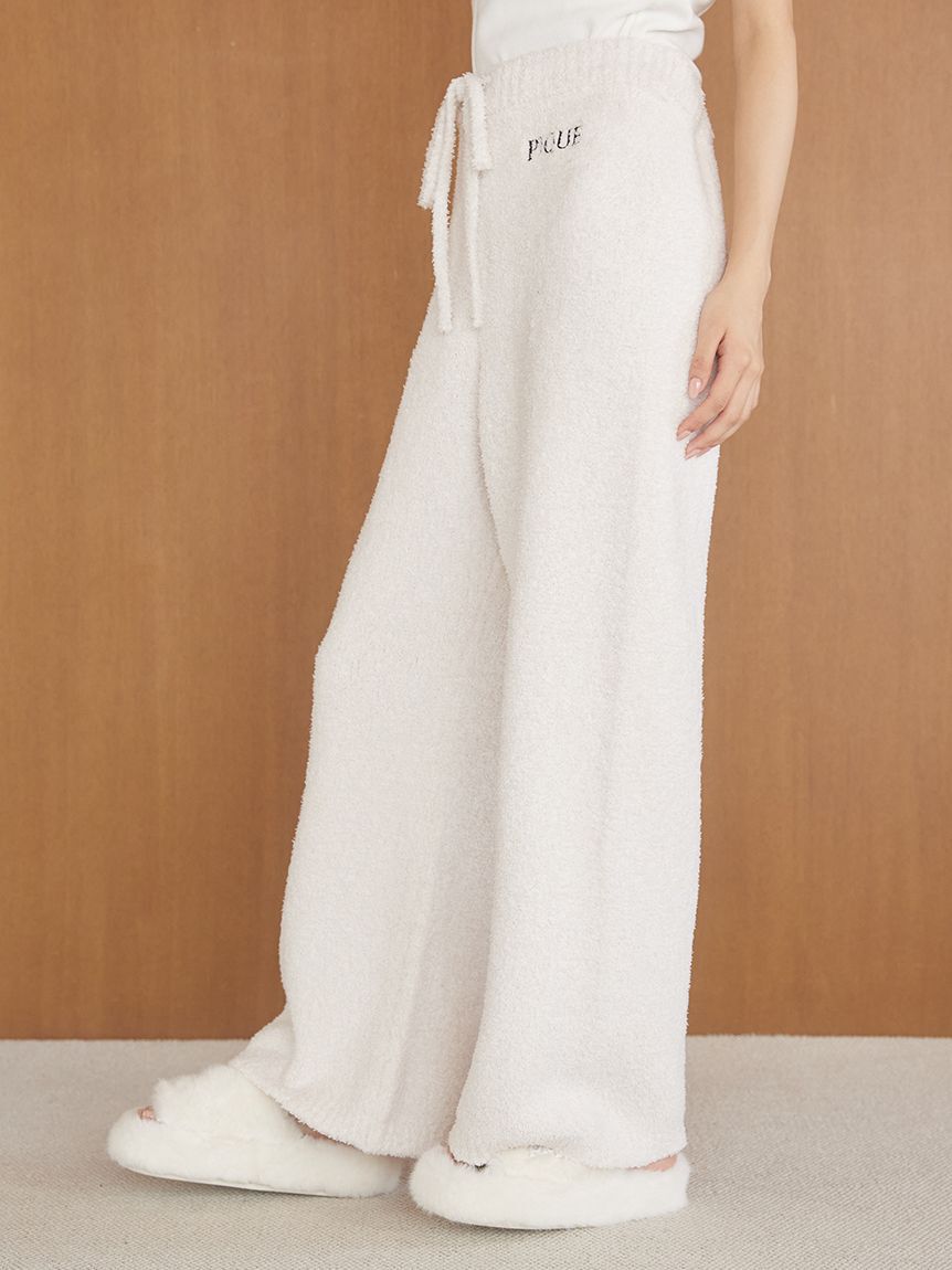 gelato pique「メランジロゴ刺繍ロングパンツ」|ルームウェア|