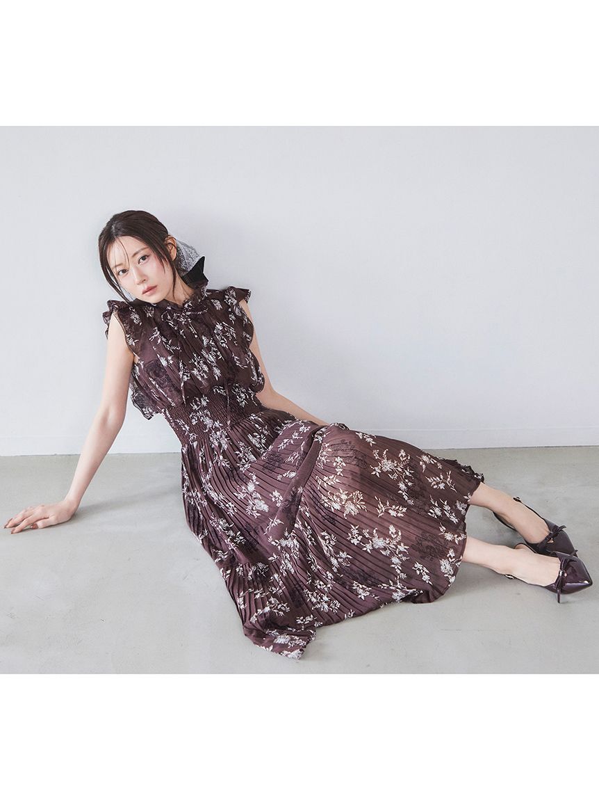 SNIDEL「レースコンビベロアシュシュ」|ヘアバンド|