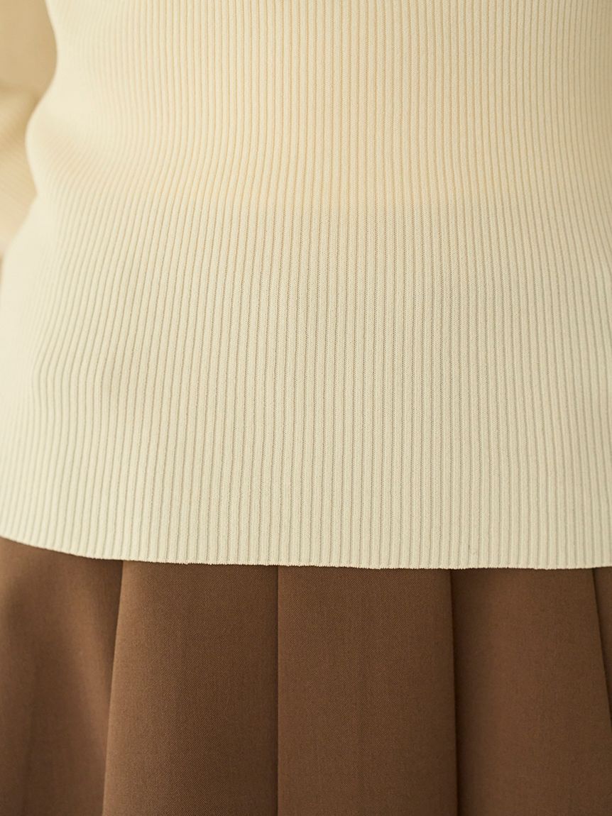 SNIDEL「ハーフジップポロニットプルオーバー」|ニット・セーター|