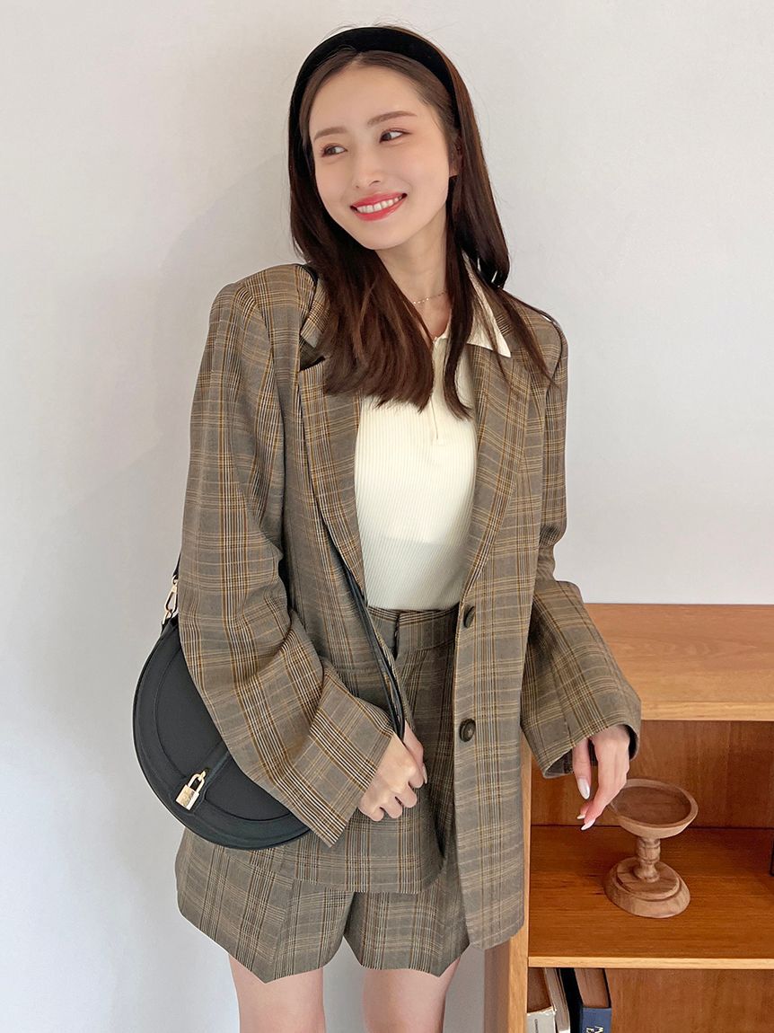 SNIDEL「ハーフジップポロニットプルオーバー」|ニット・セーター|