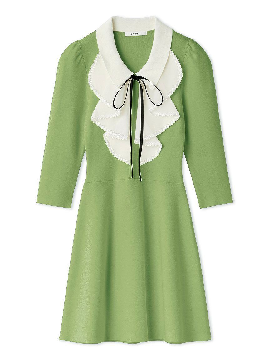SNIDEL「ラッフルミニニットワンピース」|ワンピース|GRN