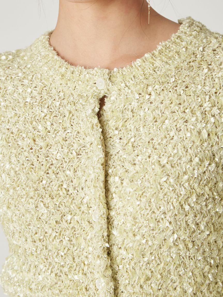 FRAY I.D「スパングルヤーンラメカーディガン」|カーディガン|