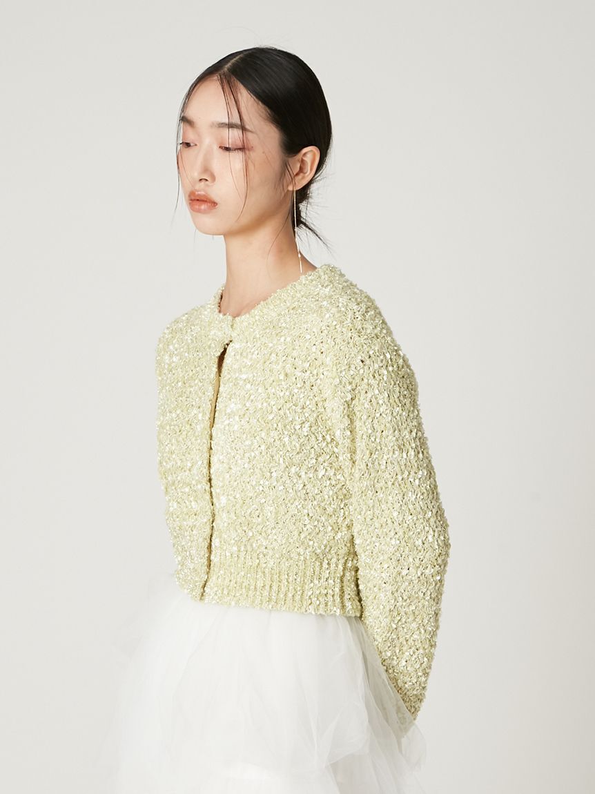 FRAY I.D「スパングルヤーンラメカーディガン」|カーディガン|