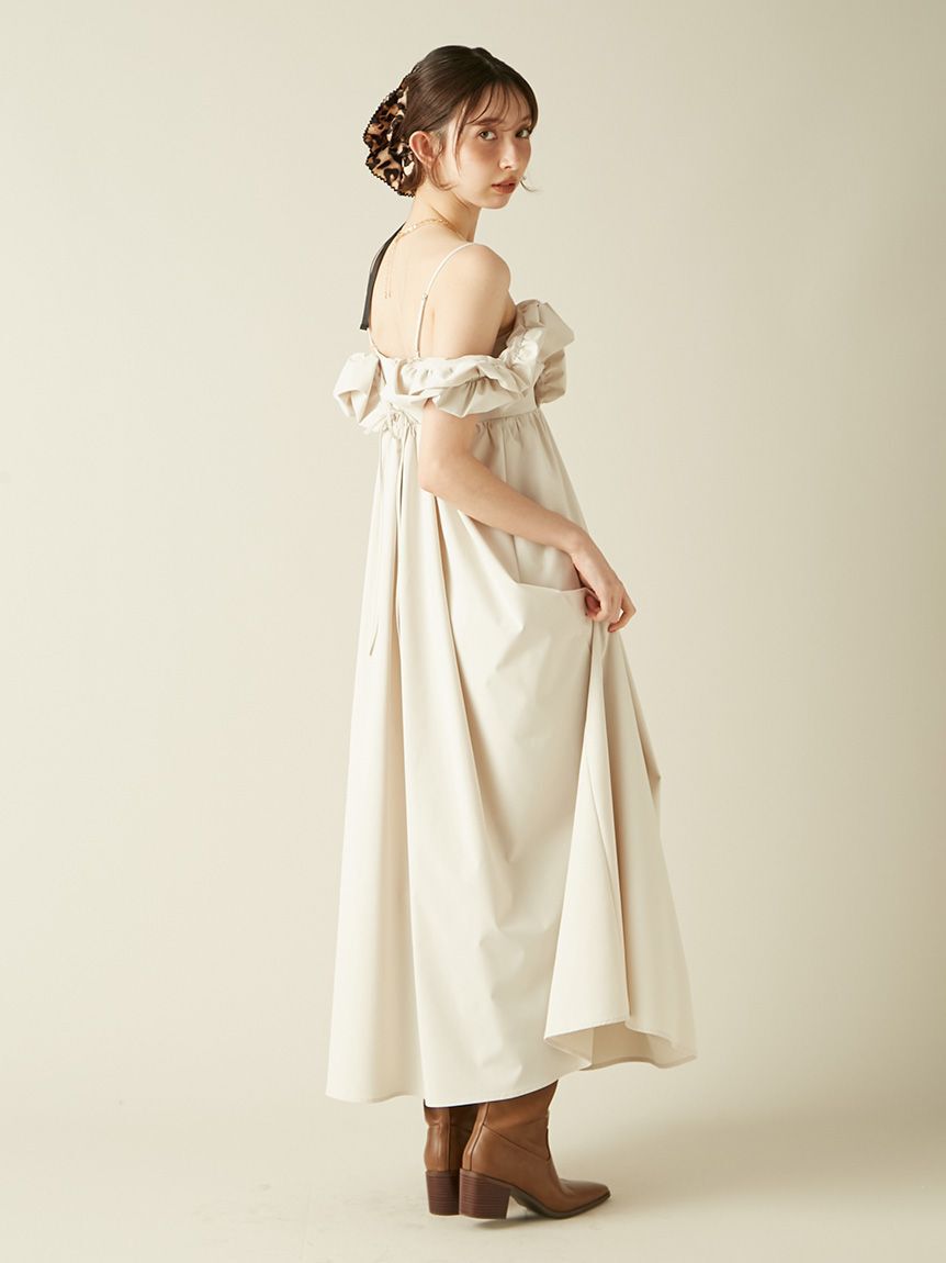 LILY BROWN「エンジェルスリーブボリュームワンピース」|ワンピース|