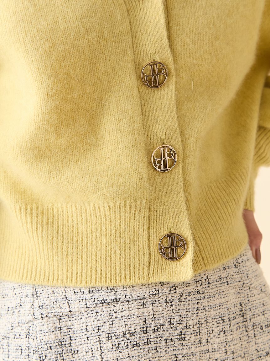 LILY BROWN「LBロゴフォックスニットカーデ」|カーディガン|