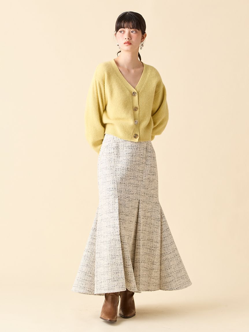 LILY BROWN「LBロゴフォックスニットカーデ」|カーディガン|