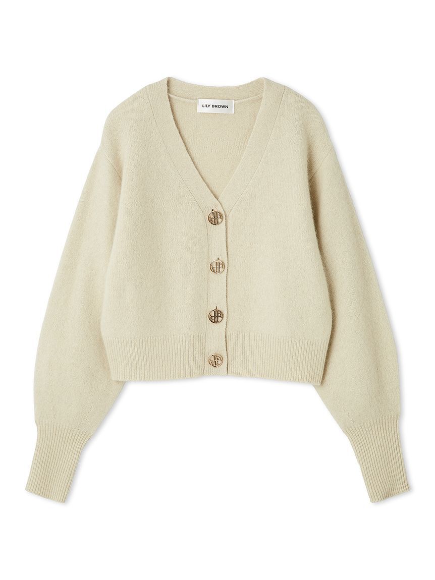 LILY BROWN「LBロゴフォックスニットカーデ」|カーディガン|