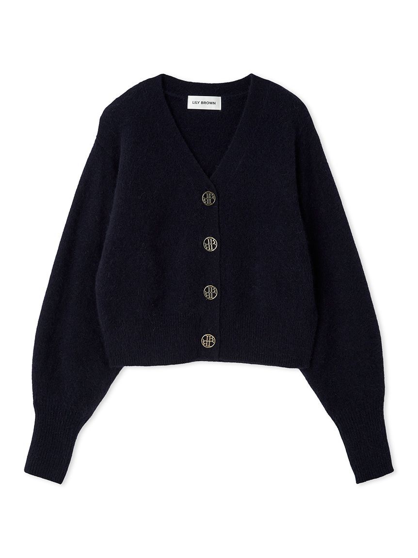 LILY BROWN「LBロゴフォックスニットカーデ」|カーディガン|